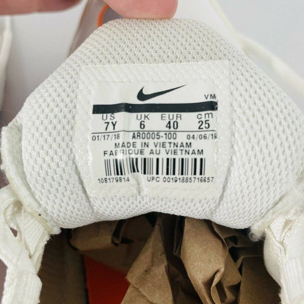 Nike Air Max Plus TN SE Big Logo White Silver Orange AR0005 100 7y - Picture 6 of 6